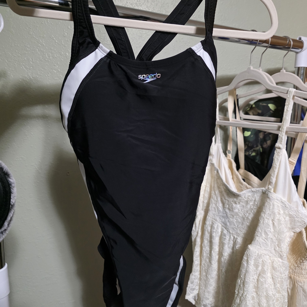 Speedo Monochrome Athletic Swimsuit